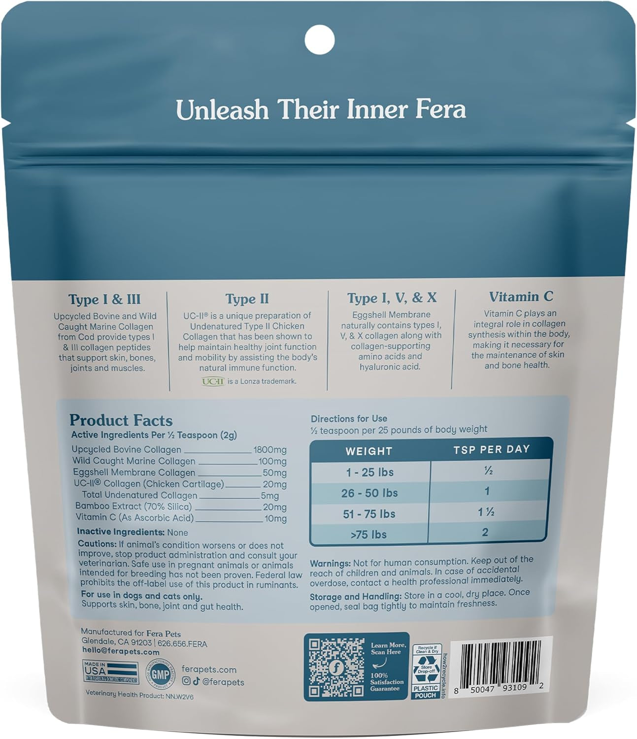 fera-pets-cat-dog-collagen-powder-dog-food-topper-with-uc-ii-4-23-oz-pet-collagen-powder-with-5-types-of-collagen-clinically-studied-uc-ii-for-bone-gut-joint-skin-health