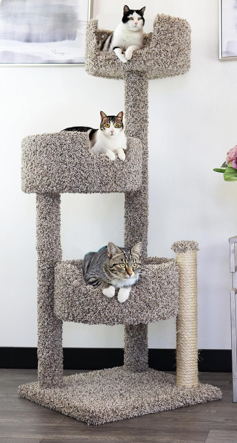 new-cat-condos-real-wood-and-carpeted-cat-tree-speckled
