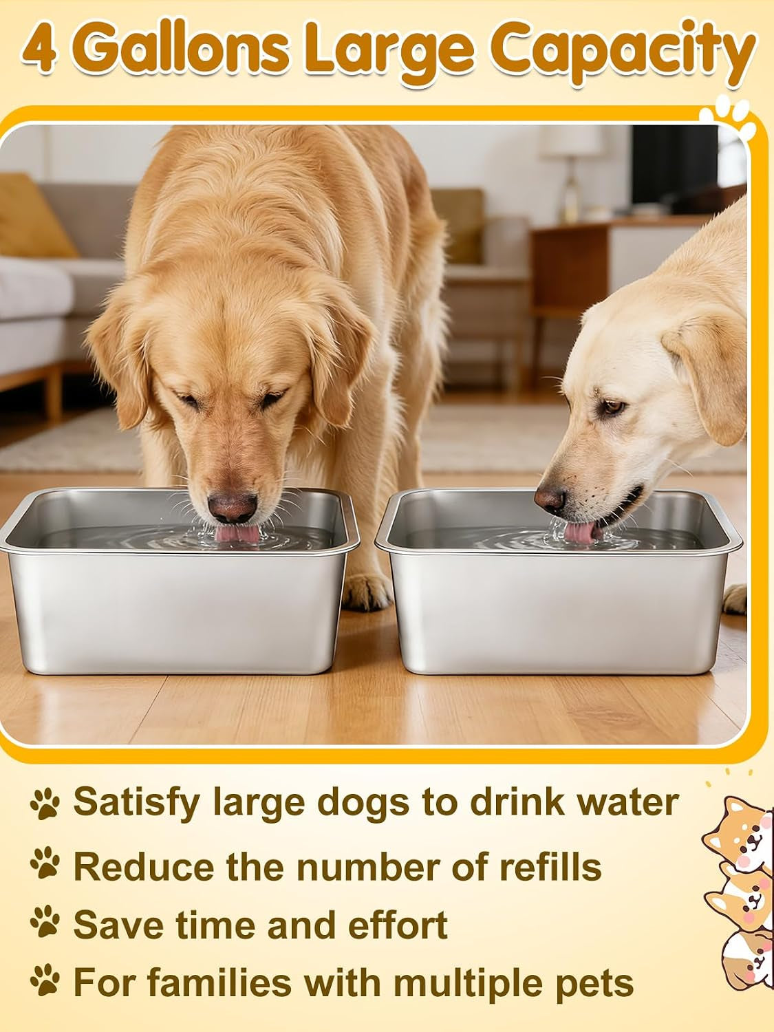 2-pcs-4-gallons-extra-large-dog-water-bowl-durable-reusable-stainless-steel-dog-bowl-high-capacity-water-and-food-bowls-for-household-with-multiple-large-dogs-indoor-outdoor