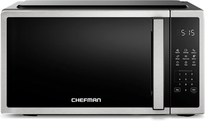 Compact Countertop Microwave, 0.7 Cu Ft, 700W, Stainless | 10 Power Levels, 3 One-Touch Presets, +30 Second Button, Time & Weight Defrost, Mute Option, Child Safety Lock, Digital Timer1