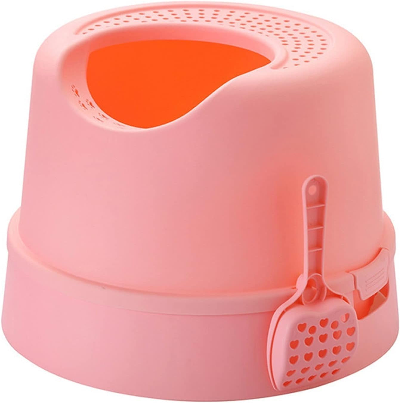 dog-potty-training-toilet-top-entry-cat-litter-box-with-scoop-splash-proof-multifunctional-toilet-base-round-detachable-tray-pp-materialc