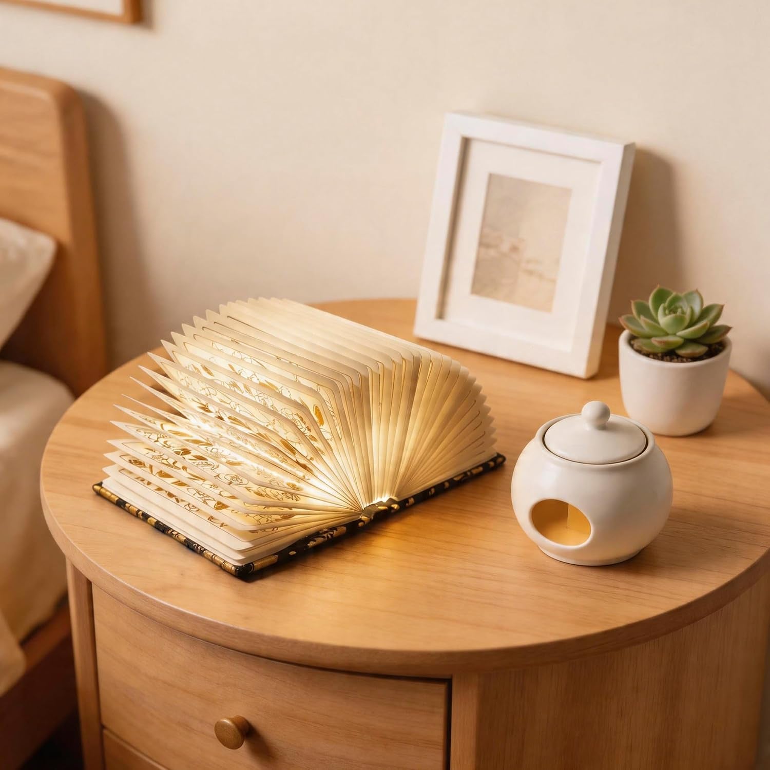 book-lover-gift-folding-book-lamp-decor-portable-print-book-light-1200mah-rechargeable-night-light-paper-desk-lamp-reading-bookshelf-lamp-gift-for-women-readers-christmas-black
