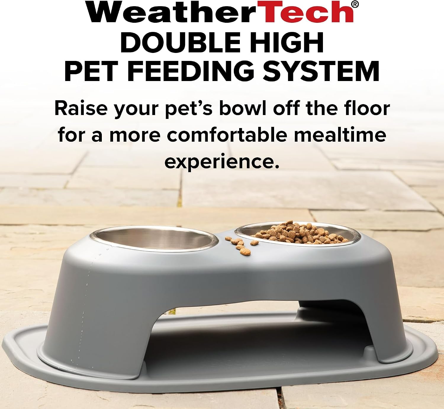 weathertech-double-high-pet-feeding-system-elevated-dog-cat-bowls-8-inch-high-dark-grey-dhc3208dgdg