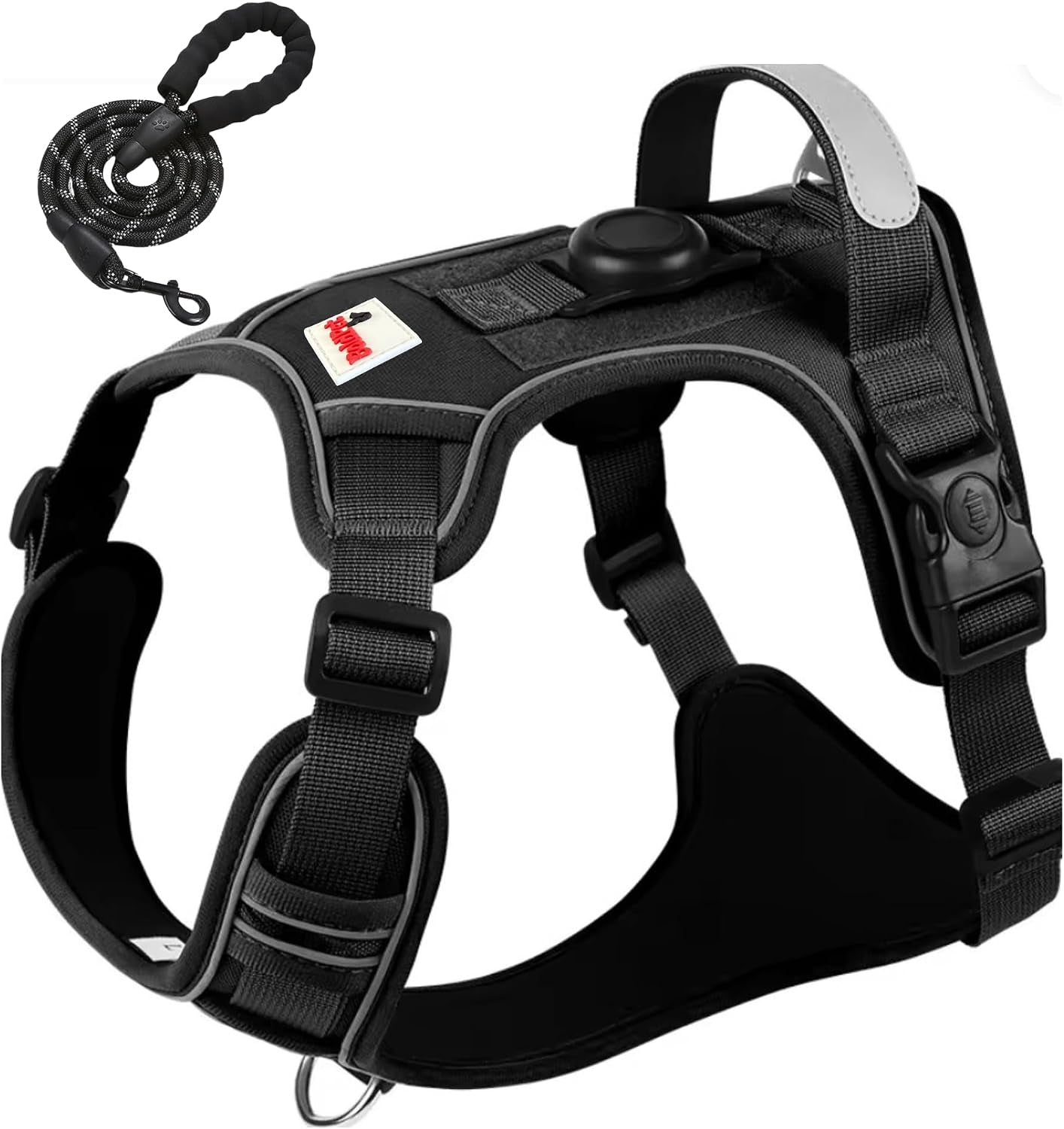 boldpet®-dog-harness-with-airtag-holder-and-leash-set-no-pull-dog-harness-reflective-design-escape-proof-with-safety-buckles-breathable-oxford-for-small-medium-and-large-dogs-air-tag-not-included