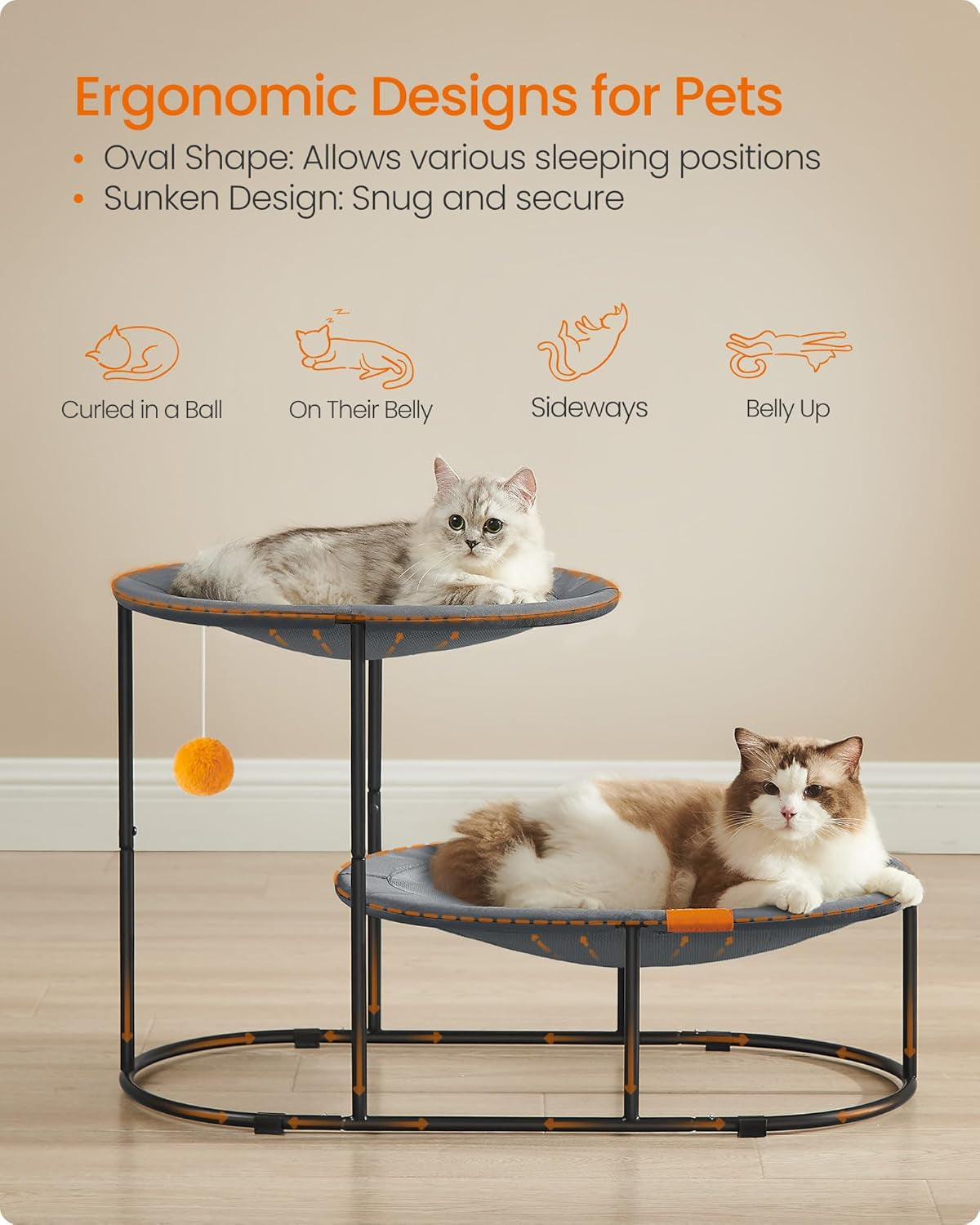 feandrea-2-tier-elevated-cat-hammock-bed-breathable-furniture-for-multi-cat-households-indoor-and-outdoor-with-removable-washable-mesh-steel-frame-for-summer-dove-gray-upcb012g01