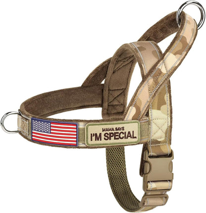 Forestpaw No Pull Dog Harness with Large Handle,Comfortable,L,Brown | Adjustable Fits Chest 26-31",50-80 Lbs,Slip On,Quick Release,Easy Control,Soft Padded,For Medium Large Dogs Walking Training10