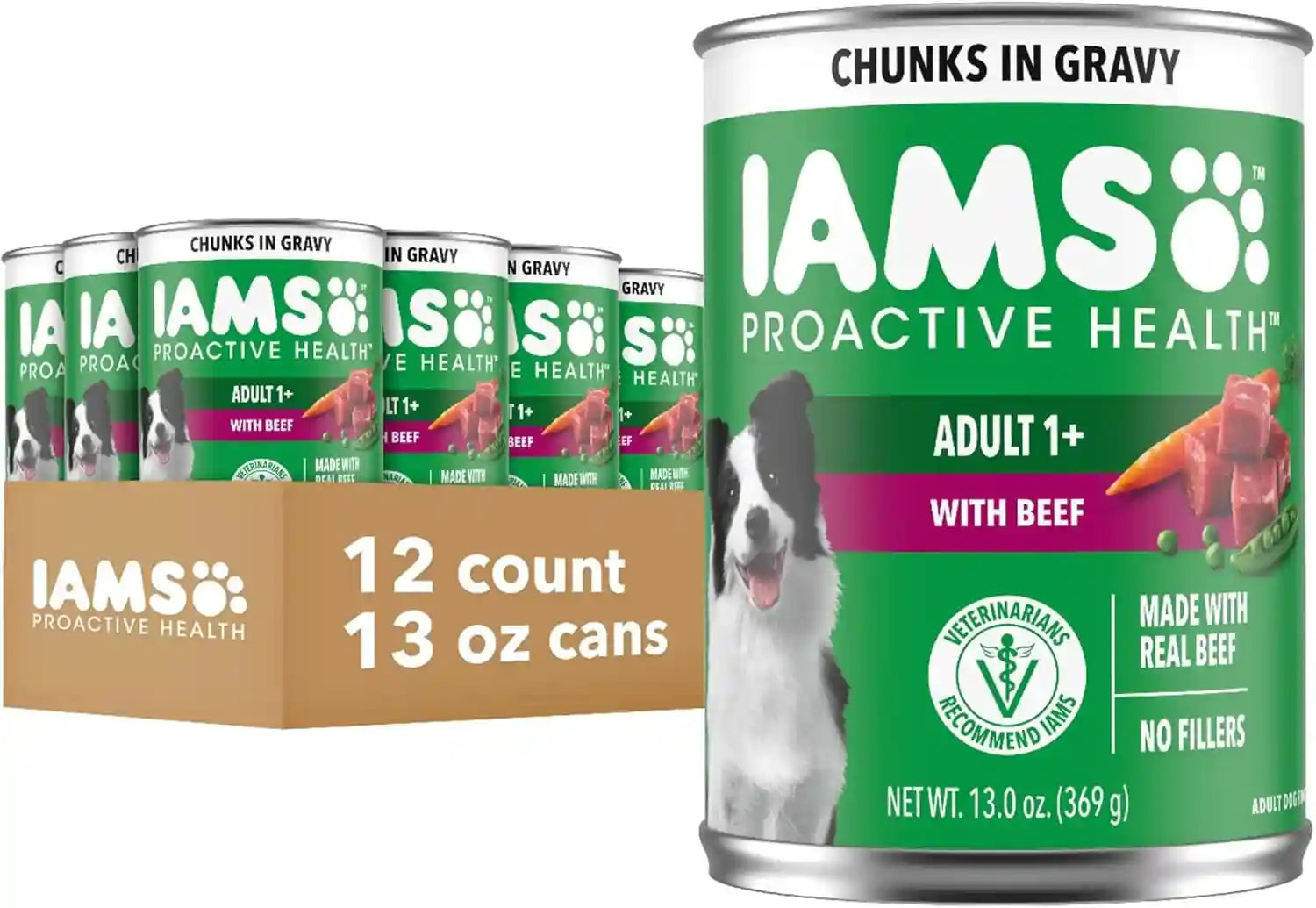 iams-proactive-health-pack-wet-dog-food-beef-chicken-13-oz-12-pack-chunks-in-gravy-omega-6-fatty-acids-supports-healthy-skin-muscles-digestion-13-oz-cans-no-artificial-flavors