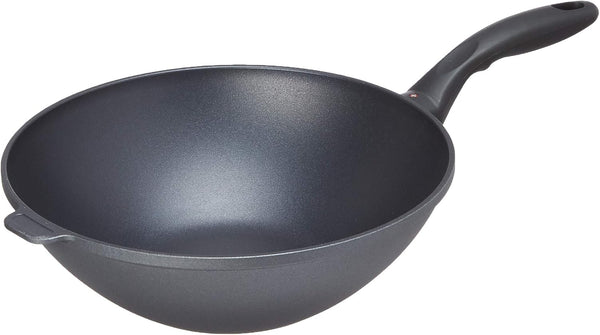 11.8" (4.9 Qt) Nonstick Wok HD Diamond Coated Aluminum Stir-Fry Pan, Includes Lid, Dishwasher Safe and Oven Safe, Grey1
