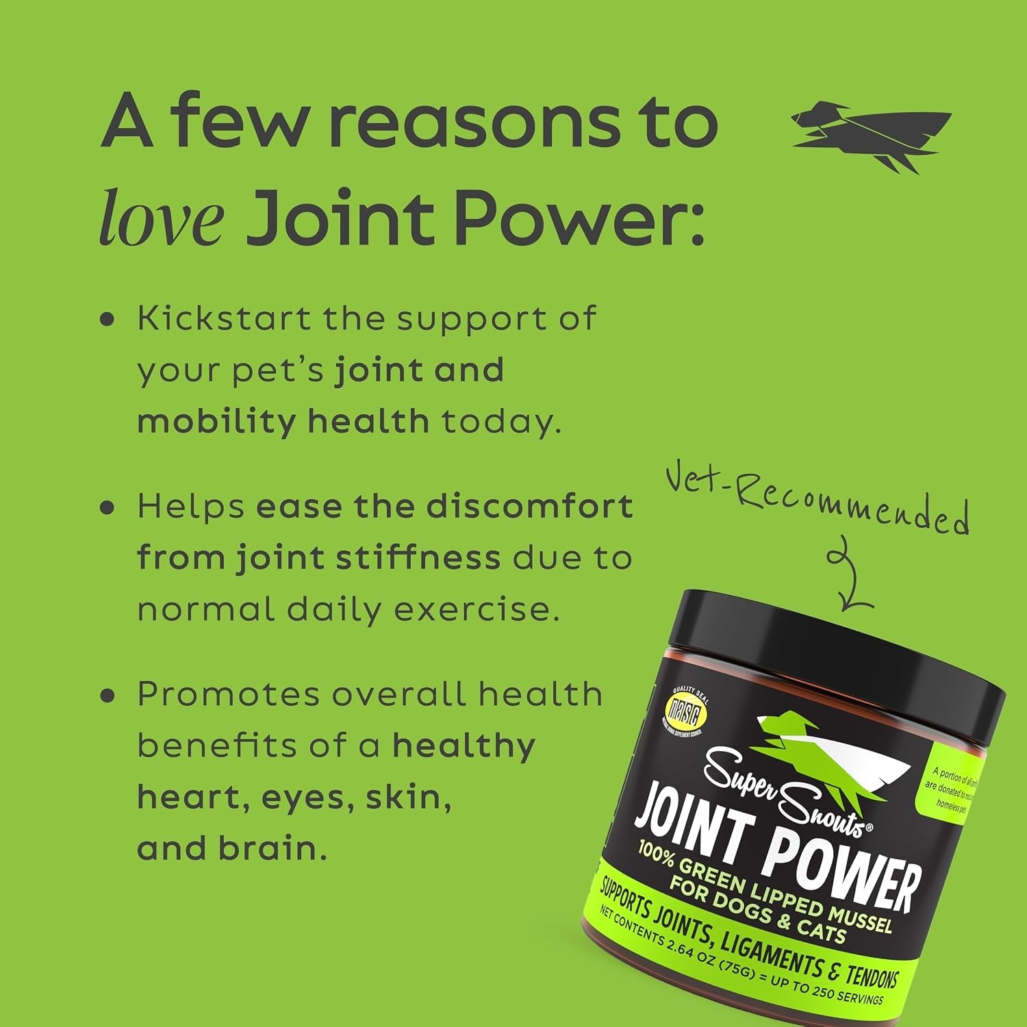 joint-power-supplement-powder-for-dogs-cats-2-64-oz-jar-joint-supplement-powder-made-with-100-green-lipped-mussels-to-support-joints-tendons-and-ligaments