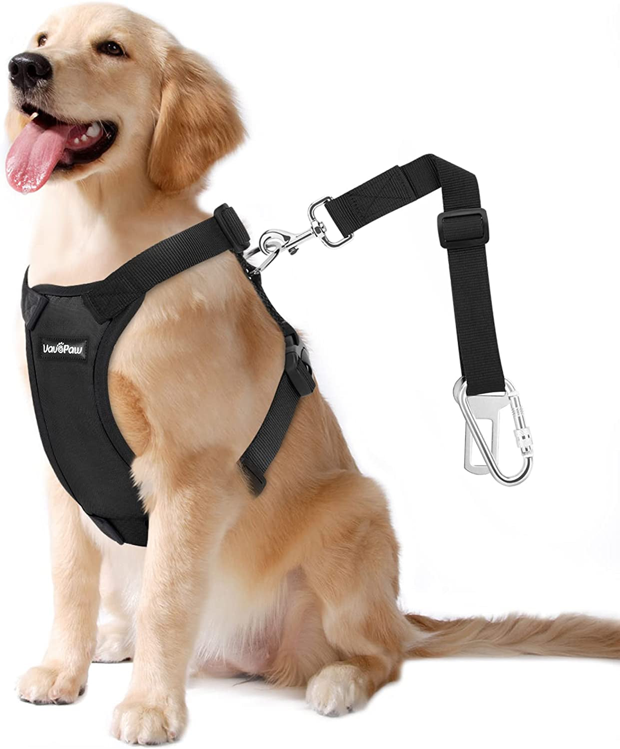 vavopaw-dog-seat-belt-vest-harness-for-car-2-in-1-seatbelt-buckle-soft-breathable-mesh-adjustable-buckle-nylon-heavy-duty-pet-safety-seat-belts-for-small-medium-large-pets-black-l