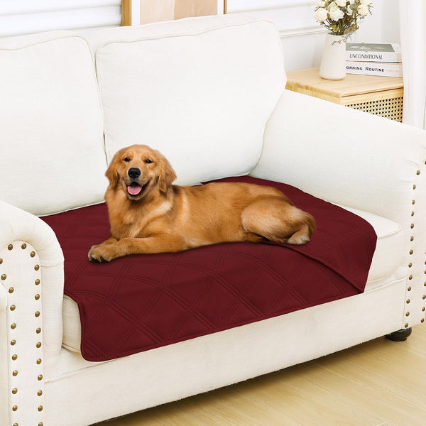 Smiry Waterproof Dog Bed Cover Blanket, Reversible Pet Blanket | Soft Reversible, Washable Leakproof Cats Dogs Couch Cover for Sofa, Couch, Furniture (30X70 Inch)76