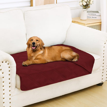 Smiry Waterproof Dog Bed Cover, Reversible Pet Blanket for Sofa Couch | Soft Washable Dog Blanket, Leakproof Couch Cover for Dogs Cats & Furniture Protection, 52X82, Grey/Dark Grey76