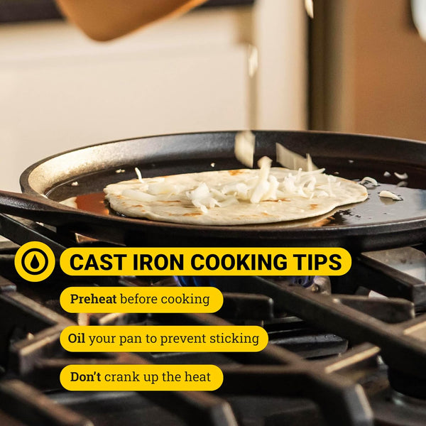 Pre-Seasoned Cast Iron Square Griddle, Pfas-Free, 11 Inches | Cast Iron for Pancakes, Eggs, Bacon & Grilling Favorites, Durable & Even Heat Distribution, Non-Toxic, Made in USA5