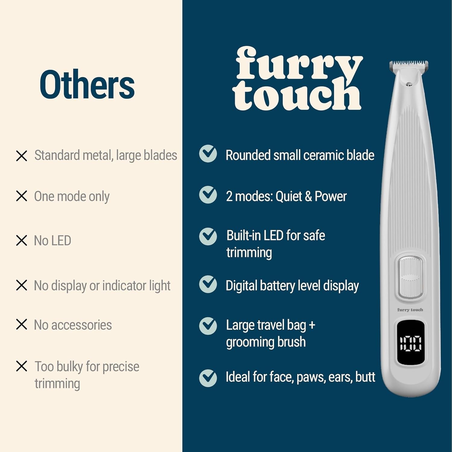 dog-paw-trimmer-electric-cordless-pet-clippers-for-dogs-cats-quiet-dual-speed-groomer-with-pet-safe-blade-for-feet-ears-face-usb-c-rechargeable-with-travel-bag-comb-brush