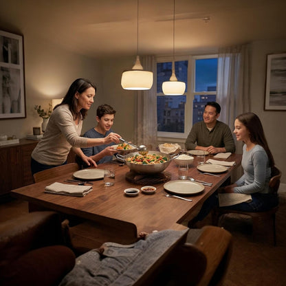 13” Carbon Steel Wok – Flat Bottom Stir Fry Pan with Dual Steel Handles – Includes Convertible Wood Trivet Lid – Pre-Seasoned, Induction & Gas Compatible – Professional Grade Cookware3