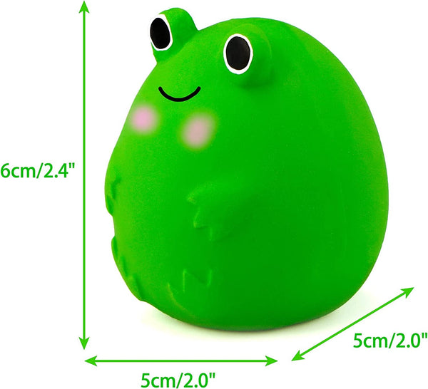 CHIWAVA 4PCS 2.4'' Squeak Latex Puppy Toy Funny Animal Sets Pet Interactive Play for Small Dog Assorted Color4