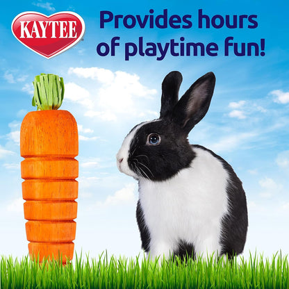Kaytee Bunny Flip-N-Toss Toy Carrot for Rabbits, Guinea Pigs, and Other Small Animals6