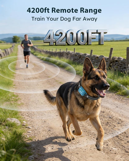 Dog Shock Collar - 4200FT Dog Training Collar with Remote, IPX8 Waterproof Electric Collar with 4 Training Modes, Security Lock, Rechargeable E-Collar for Dogs 10-120Lbs3