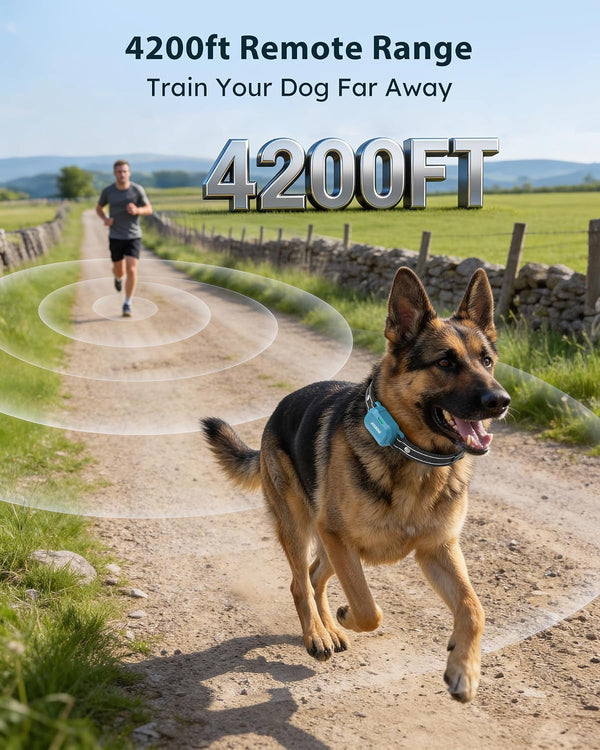 Dog Shock Collar - 4200FT Dog Training Collar with Remote, IPX8 Waterproof Electric Collar with 4 Training Modes, Security Lock, Rechargeable E-Collar for Dogs 10-120Lbs3