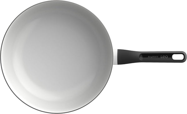 Leo Glints 11In Nonstick Ceramic Wok Pan, 4Qt Stir Fry Pan | Recycled Aluminum Induction Cookware, PFAS Free Non Toxic Ceragreen Coating, Stay Cool Handle, Straight Edge Deep Sautē Pan3