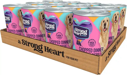 A Strong Heart Wet Dog Food, Cuts in Gravy with Beef — 13.2 Oz Cans (Pack of 12), Complete & Balanced, All Life Stages, Made in USA11