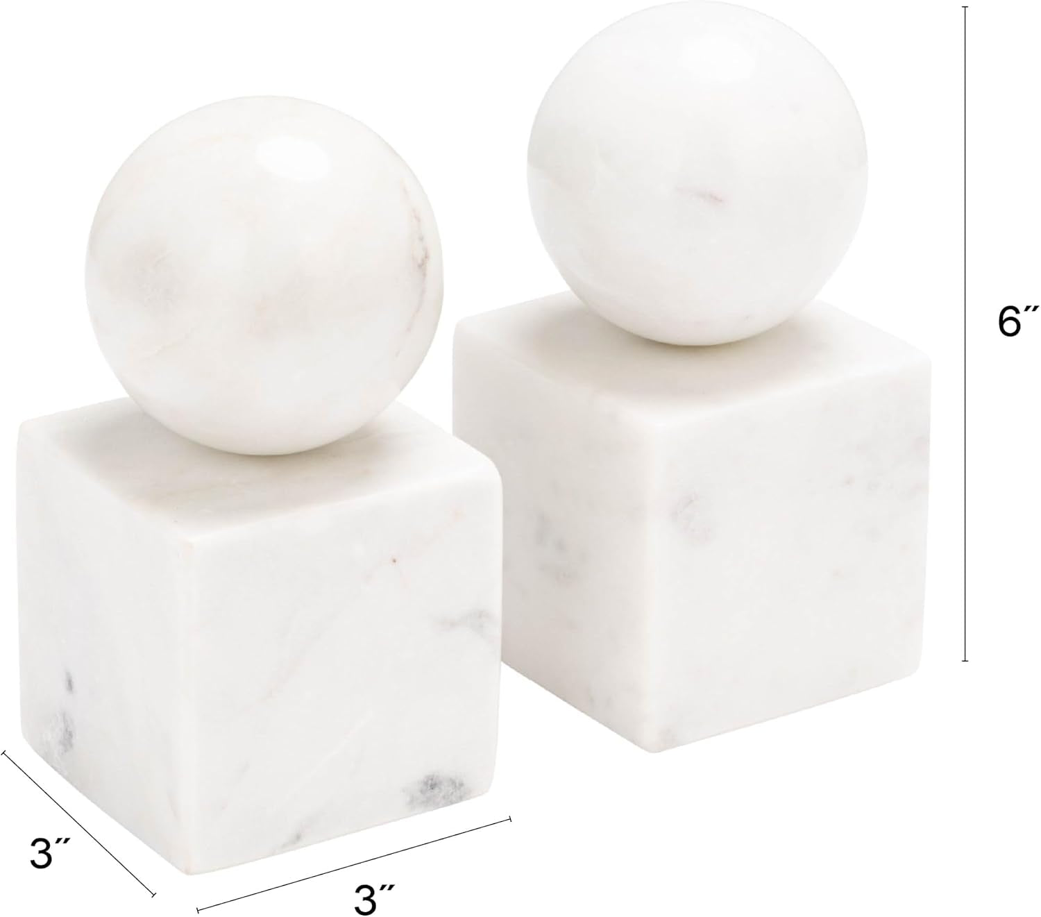 creative-co-op-2-piece-marble-geometric-bookends-white