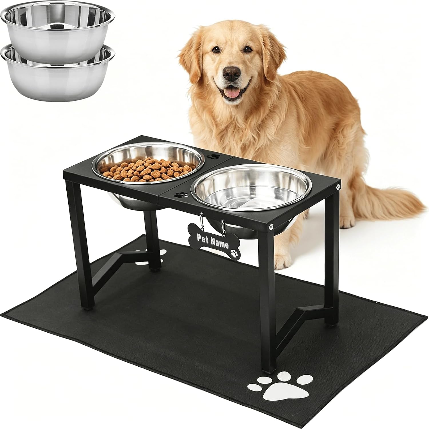 elevated-dog-bowls-metal-raised-dog-bowl-stand-with-2-thick-58oz-stainless-steel-food-bowls-non-slip-mat-11-8-tall-for-medium-large-breeds