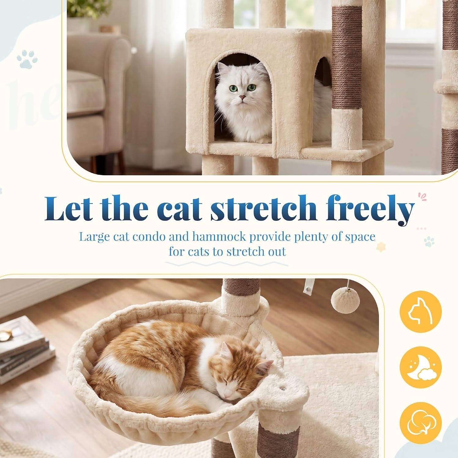 hey-brother-cat-tree-tower-wide-base-5-platforms-for-multi-cats-mpj074mj-72-8-inches-tall-furniture-5-plush-beds-large-condo-big-hammocks-sisal-scratching-posts-for-indoor-adult-cat-beige-brown