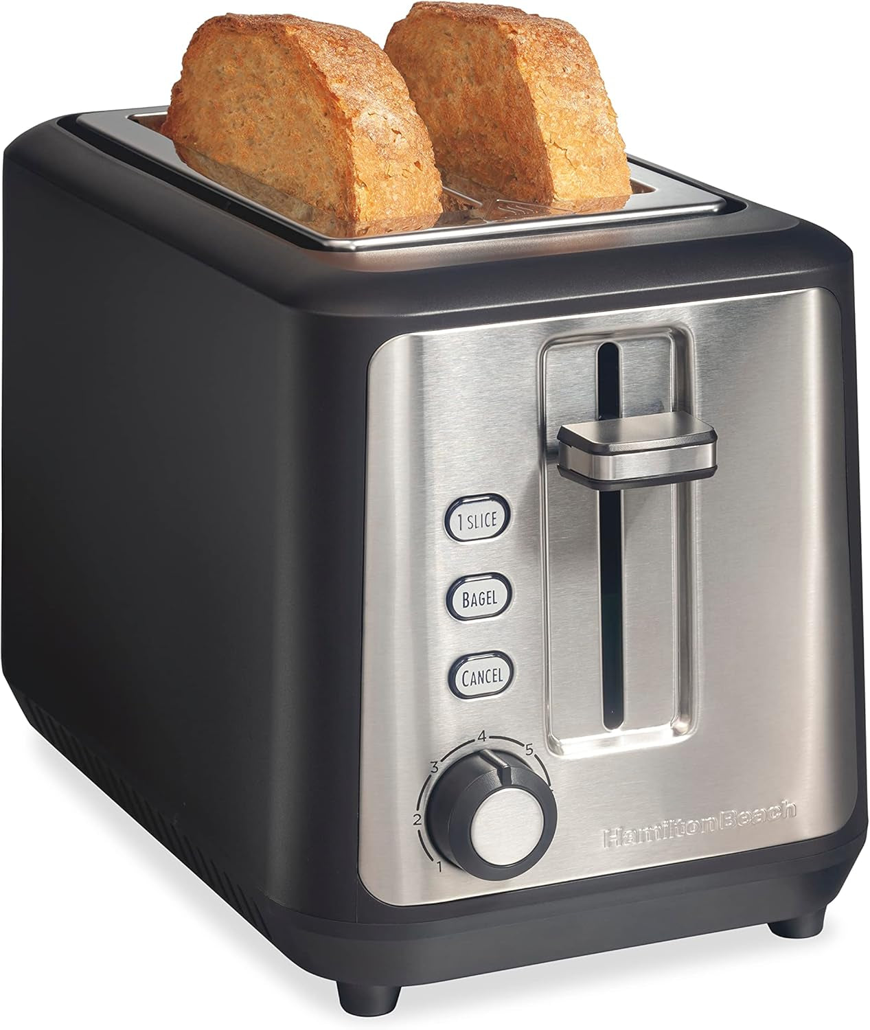 gourmet-2-slice-slot-toaster-with-sure-toast-technology-browning-control-with-7-shades-auto-shutoff-toast-boost-extra-wide-slots-bagel-setting-matte-black-22996