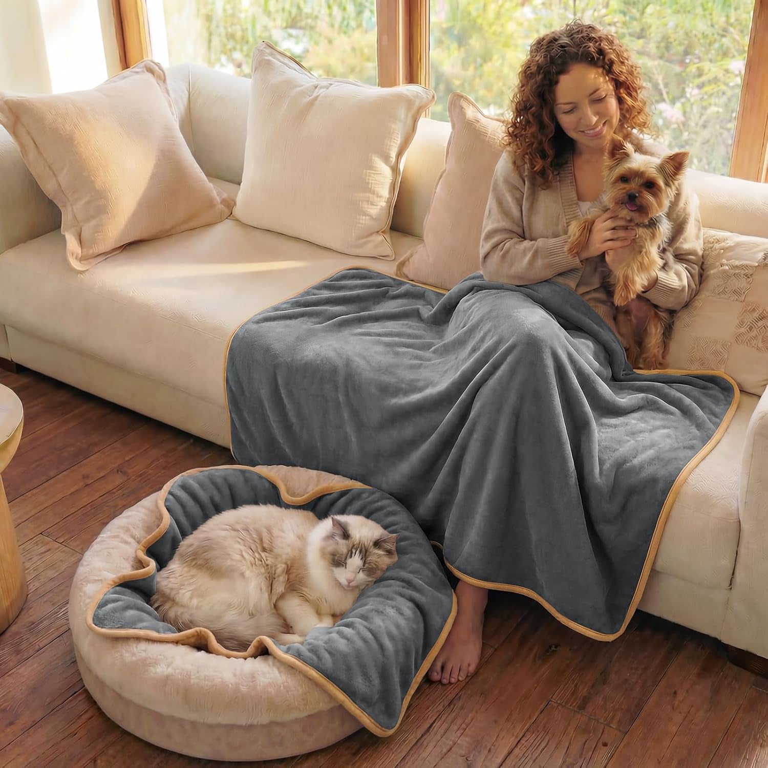 luciphia-waterproof-pet-blanket-washable-reversible-sherpa-fleece-throw-liquid-proof-furniture-protector-for-bed-and-couch-soft-reversible-sherpa-fleece-for-dogs-cats-grey-xs