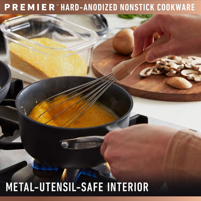 Calphalon Premier Hard-Anodized Nonstick Cookware 11-Piece Pots and Pans Set Dishwasher and Oven Safe with Mineralshield Nonstick Technology Durable and Versatile Kitchen Cookware3