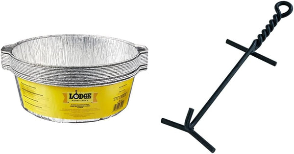 Aluminum Foil Dutch Oven Liners and Lid Lifter for  Camp Dutch Ovens1