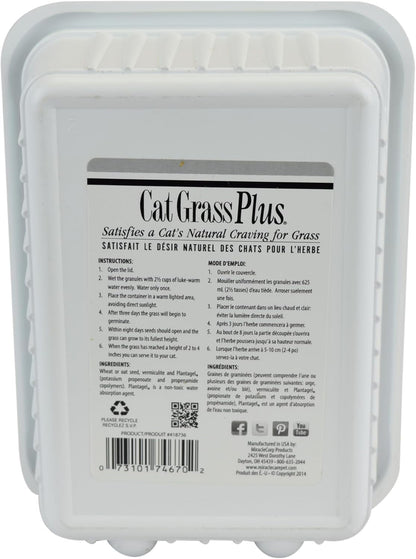 Miracle Care Cat A'Bout Cat Grass Kit, 5.25 Ounce | Easy to Grow Seeds + Planter for Indoor Cats, Natural Fiber Aids Digestion, Reduces Hairballs, Freshens Breath, Quick Growing6