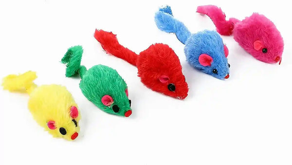 12PCS Cat Mouse Toys,Faux Fur Cat Mice Toys with Plastic Body, Interactive Catnip Toys for Indoor Cats,Perfect for Kittens, Cats, and Puppies!… | Realistic 3.9In Size with a Durable Plastic Body and Rattling Sound, Perfect for Indoor Cats, Kittens and Puppies6