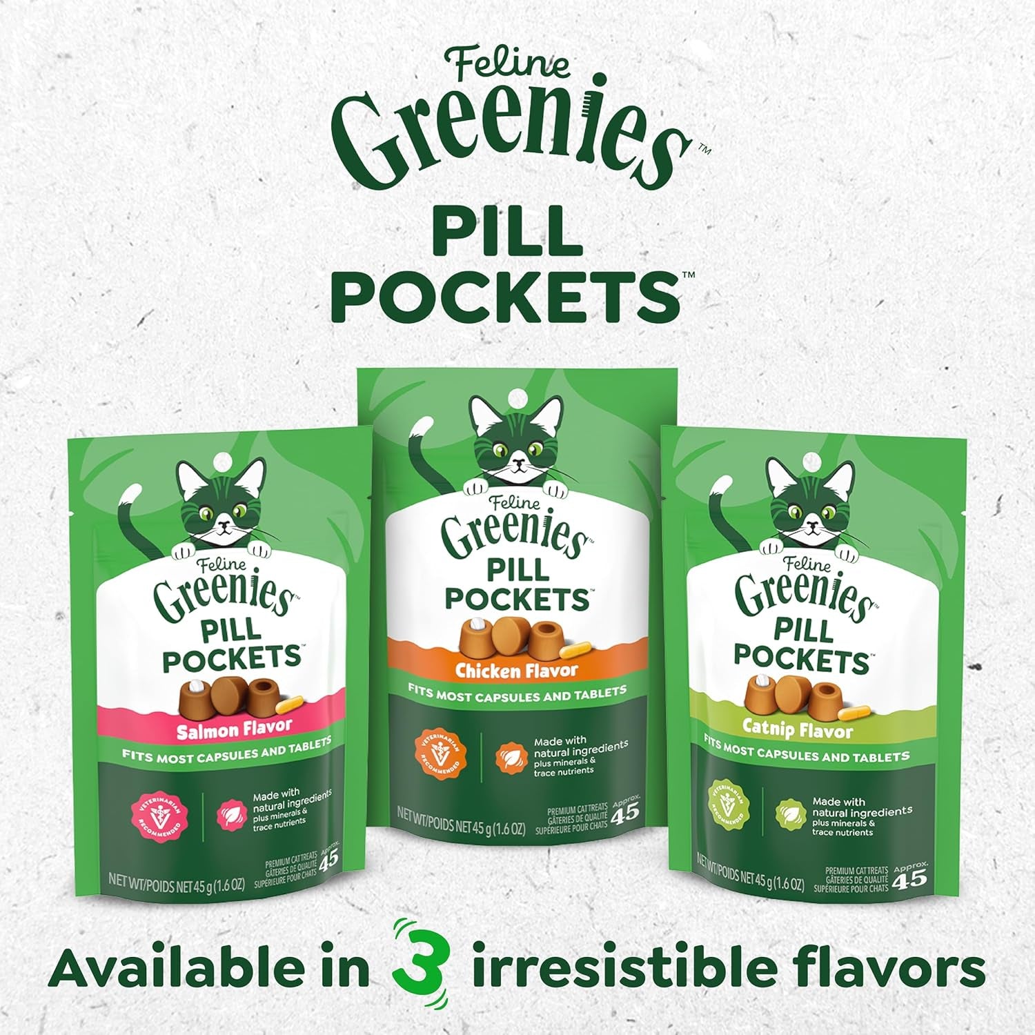 greenies-feline-pill-pockets-soft-cat-treats-chicken-flavor-85-count-1-vet-recommended-moldable-pocket-hides-pills-no-artificial-flavors-or-preservatives-real-ingredients