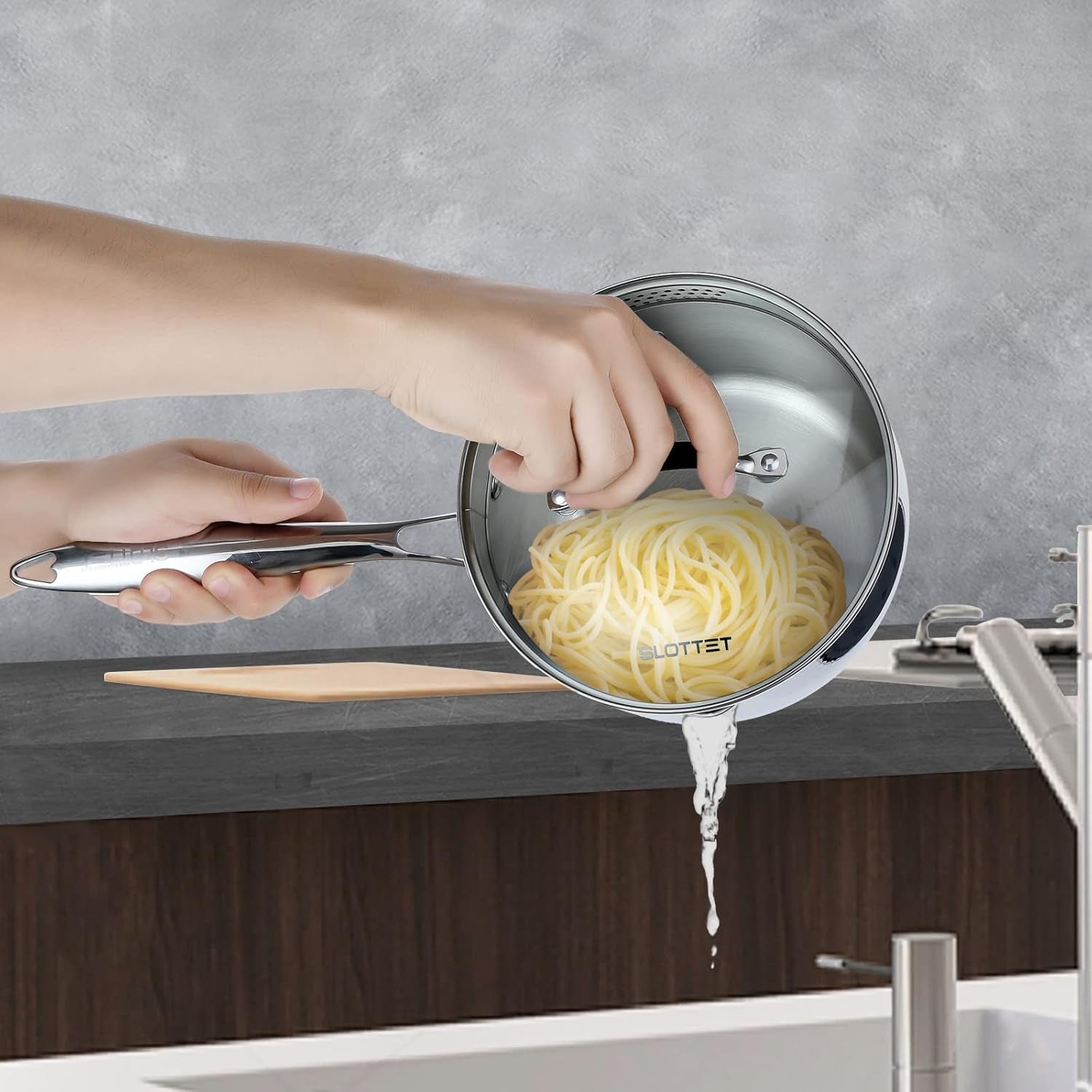 tri-ply-whole-clad-stainless-steel-sauce-pan-with-pour-spout-2-5-quart-small-multipurpose-pasta-pot-with-strainer-glass-lid-saucepan-for-cooking-with-stay-cool-handle