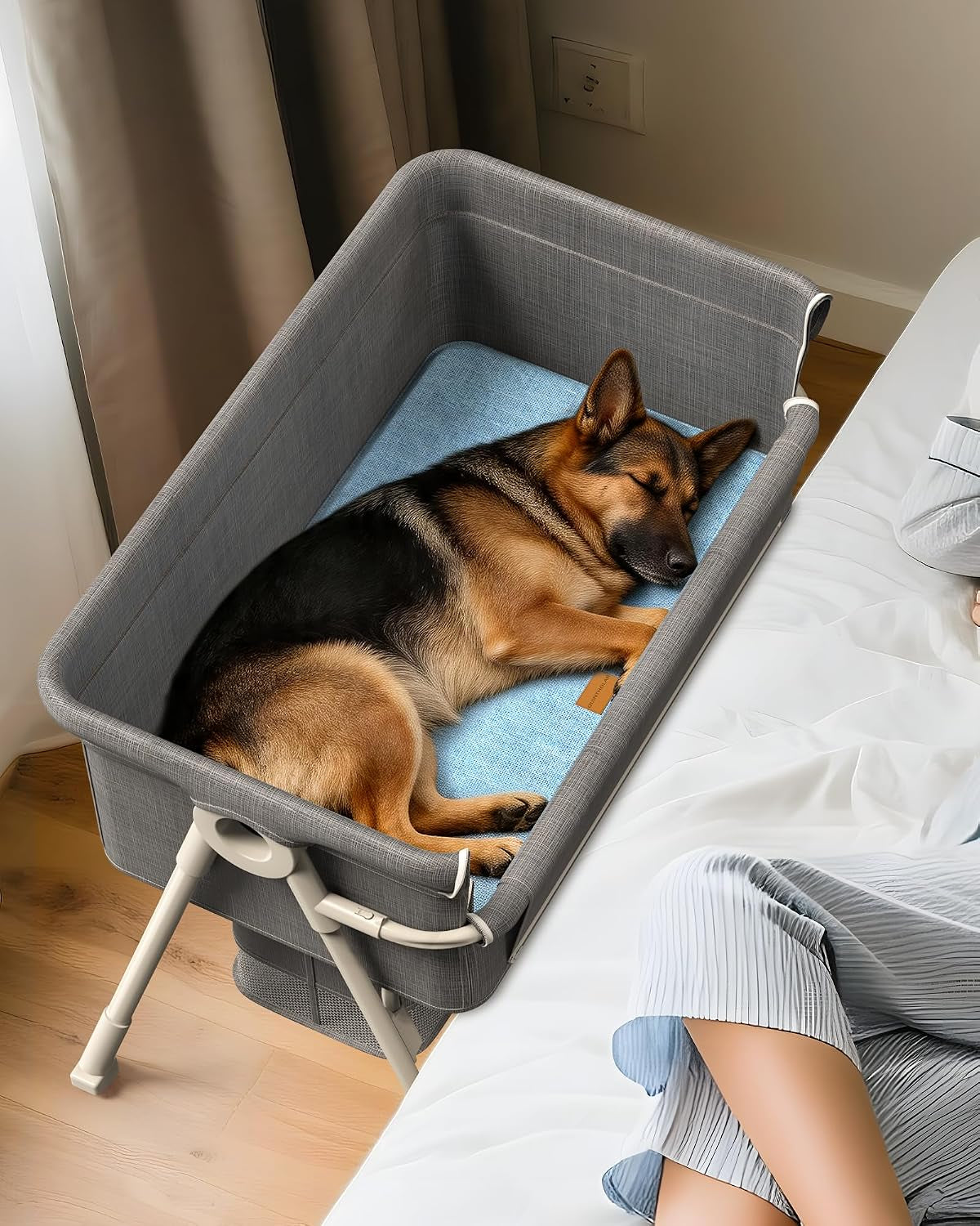 bedside-dog-bed-6-height-adjustable-pet-bassinet-for-medium-large-dogs-pet-couch-with-sides-elevated-bed-extension-for-humans-removable-washable-cover-dog-couch-with-wheels-30x21