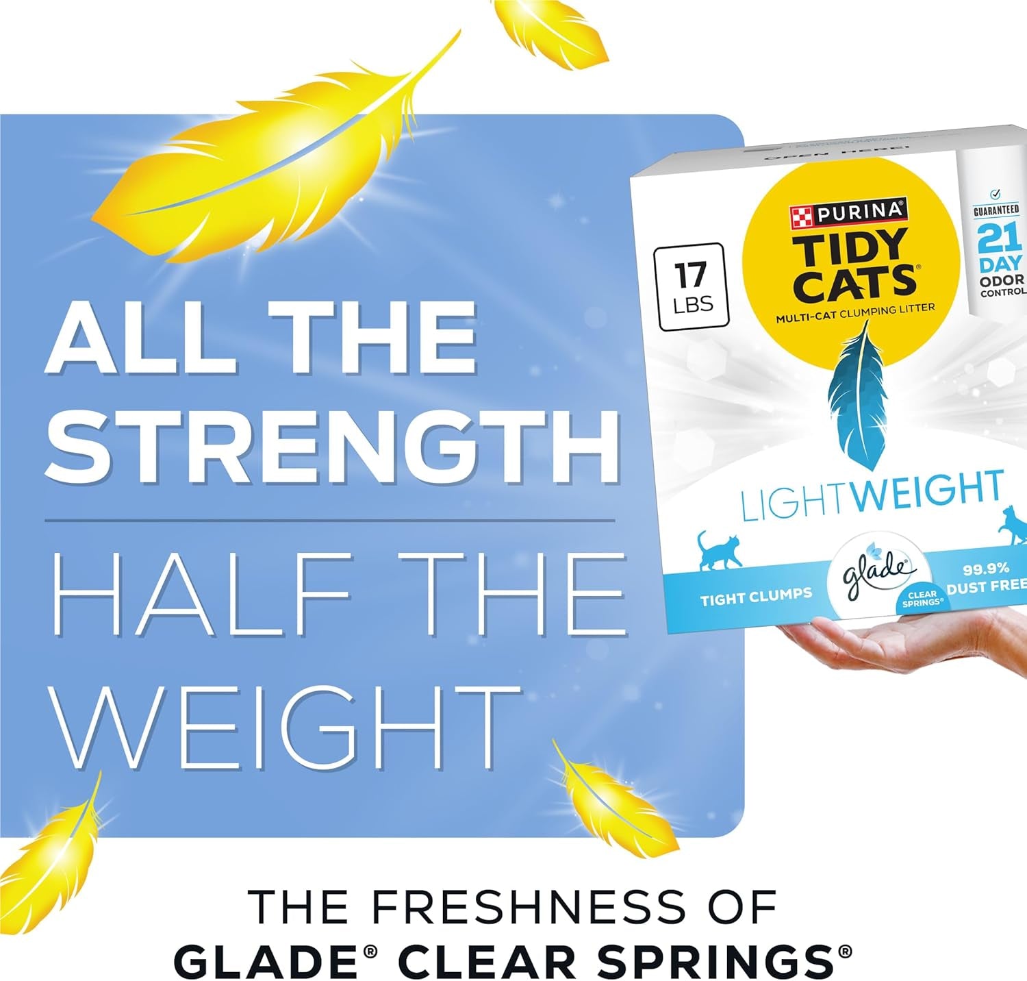 purina-tidy-cats-lightweight-with-glade-clear-springs-multi-cat-clumping-low-dust-scented-cat-litter-17-lb-box