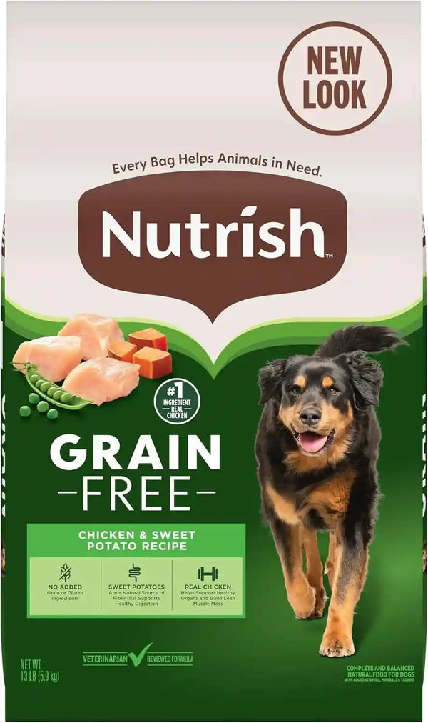 Nutrish Grain Free Chicken Dry Dog Food, 26 Lb. Bag, (Rachael Ray) | Made with Sweet Potatoes to Support a Healthy Digestion, No Added Grain or Gluten Ingredients or Artificial Preservatives13