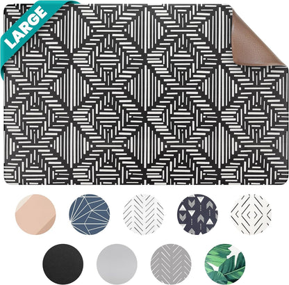 Large Dog Mat for Food and Water, Cat Feeding Mat | Large Waterproof Dog Bowl Mat | Non-Slip Pet Food Mat for Floors | Pet Mats for Food and Water | Easy to Clean9