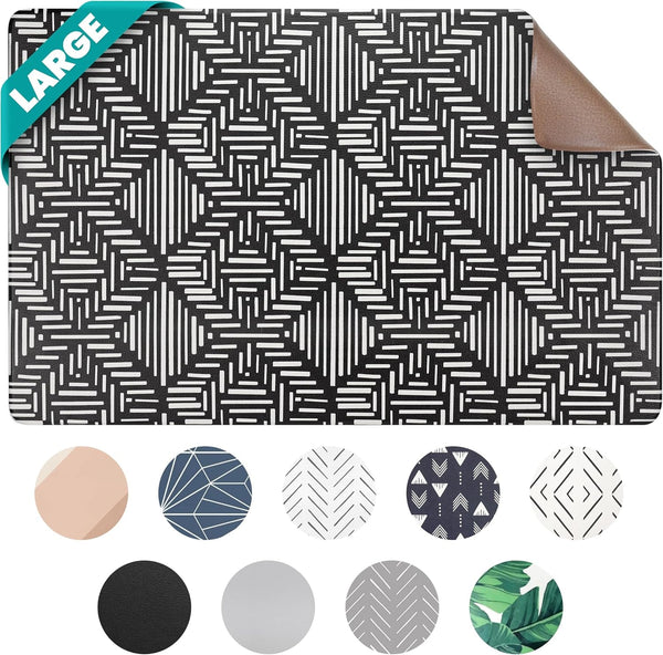 Large Dog Mat for Food and Water, Cat Feeding Mat | Large Waterproof Dog Bowl Mat | Non-Slip Pet Food Mat for Floors | Pet Mats for Food and Water | Easy to Clean9