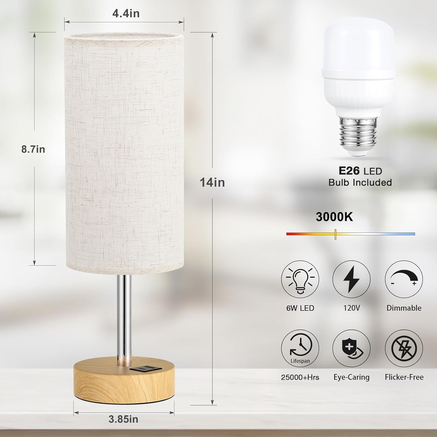 bedside-table-lamp-for-bedroom-3-way-dimmable-touch-lamp-usb-a-c-led-bulb-included-14-small-nightstand-lamp-for-desk-living-room-guest-room-cream-fabric-lampshade-wood-grain-metal-base