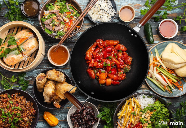 Light Weight Cast Iron Wok, Stir Fry Pan, Wooden Handle, 14 Inch, Chef’S Pan, Pre-Seasoned Nonstick, Commercial and Household, for Chinese Japanese and Others Cooking7