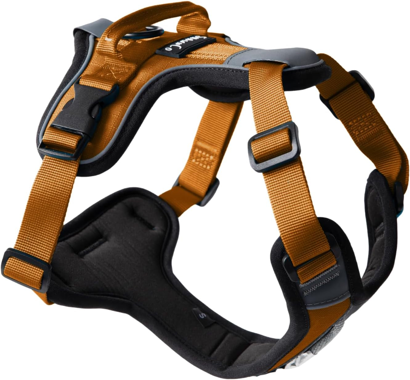 shawnco-basecamp-dog-harness-no-pull-pet-vest-with-3-leash-clips-padded-reflective-lightweight-and-adjustable-harness-with-handle-for-small-medium-and-large-dogs-icy-lilac-m