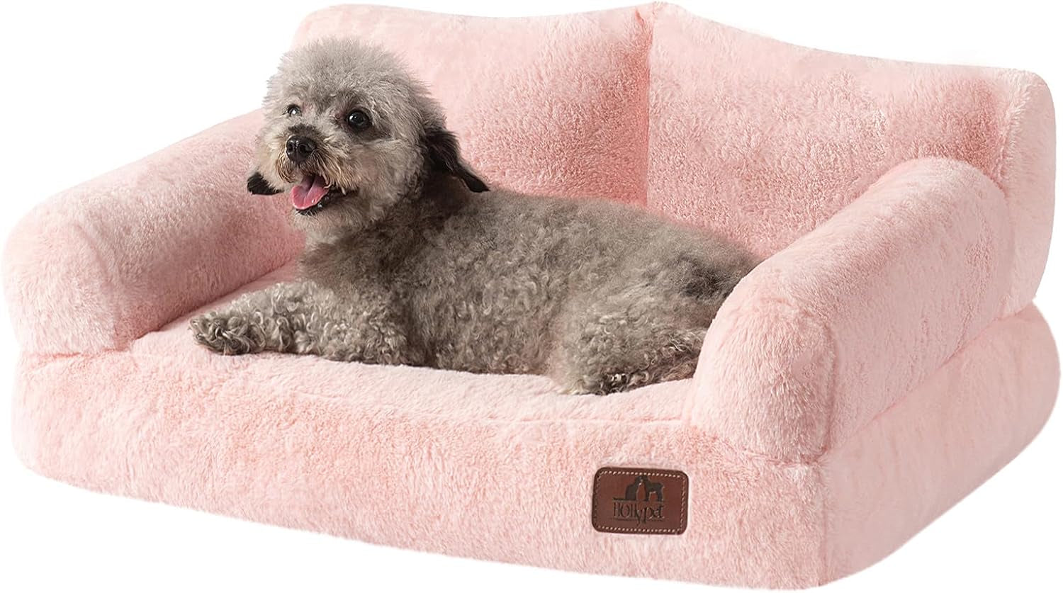 hollypet-small-dog-large-cat-bed-puppy-couch-beds-for-pets-up-to-25-lbs-fluffy-dog-cat-couch-plush-soft-warming-pets-beds-with-machine-washable-cover-and-non-slip-bottom