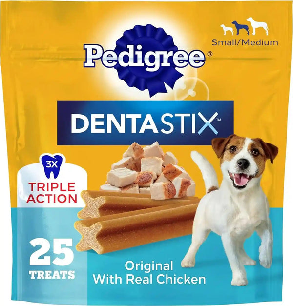 Pedigree Dentastix Small & Medium Dog Dental Treats, Original, 45 Count | Original Chicken Flavor, Triple Action Dental Care, Reduces Tartar, Cleans Teeth, Freshens Breath, for Dogs 7-22 Lbs10