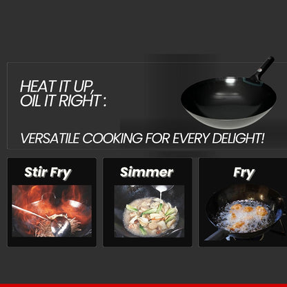 Kanda Iron Beijing Wok - Lightweight and Durable - Perfect for Authentic Japanese Cooking - 13 Inch4
