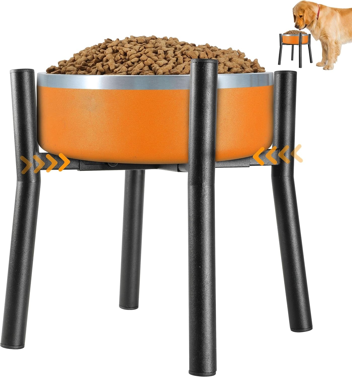proerr-lifted-dog-bowl-stand-without-bowls-single-raise-pet-food-table-adjustable-wide-6-10-tall-8-10-12-bowl-stand-size-optional-dog-bowls-holder-elevated-for-small-medium-large-dogs-breed