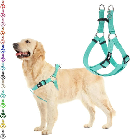 PUPTECK No Pull Dog Harness Soft Adjustable Basic Nylon Step in Puppy Vest Outdoor Walking with ID Tag24