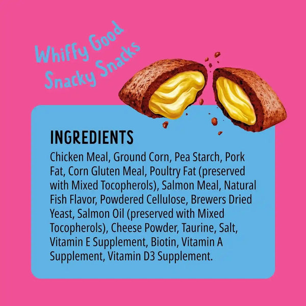 Bonkers Bites Salmon Supreme Flavor Crunchy & Soft Treats for Cats, 3Oz Bag (Pack of 10)6
